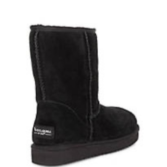 Koolaburra by UGG Classic Short Black Suede Shearling Boots Women’s Size 9 Winte - Picture 1 of 8
